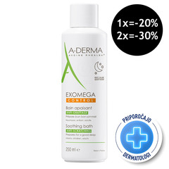 A-Derma Exomega Control, pomirjajoča kopel (250 ml)