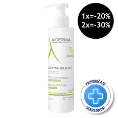 A-Derma Dermalibour+, peneči cica gel (200 ml)