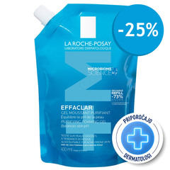 LRP Effaclar +M, peneči čistilni gel - Refill (400 ml)