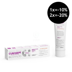 Curasept Biosmalto Impact Action Sensitive, zobna pena - sadni okus (50 ml)