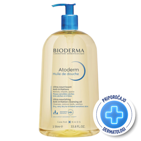 Bioderma Atoderm, hranljivo olje za tuširanje (1000 ml)