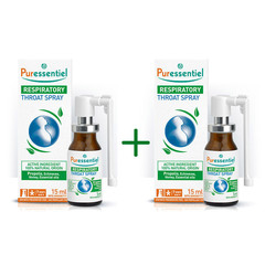 Puressentiel Respiratory, pršilo za grlo - paket (2 x 15 ml)