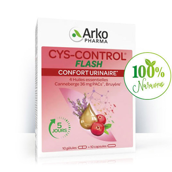 Cys-Control Flash Arkopharma, kapsule in tablete (10 tablet + 10 kapsul)