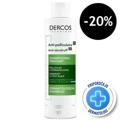 Vichy Dercos, šampon proti prhljaju za normalne in mastne lase (200 ml)