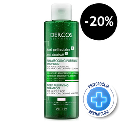 Vichy Dercos Anti dandruff K, šampon proti lepljivemu prhljaju in sebumu (250 ml)