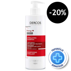 Vichy Dercos Aminexil Energisant, šampon proti izpadanju las (400 ml)