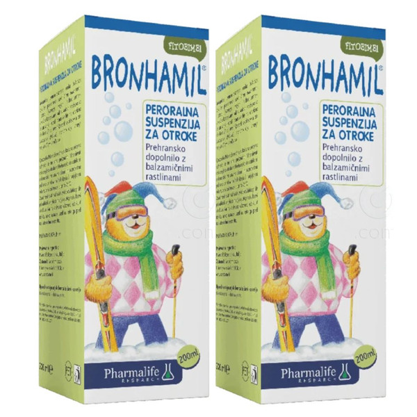 Fitobimbi Bronhamil, peroralna suspenzija - paket (2 x 200 ml)