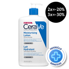 CeraVe, vlažilni losjon za telo za suho do zelo suho kožo (1000 ml)