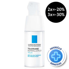 LRP Toleriane Dermallergo Eyes, vlažilna nega za področje okoli oči (20 ml)