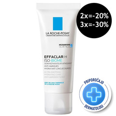 LRP Effaclar H Iso-Biome, ultra pomirjujoča vlažilna nega proti nepravilnostim (40 ml)