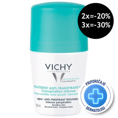 Vichy Deo, deodorant z antiperspirantom za uravnavanje potenja 48h (50 ml)