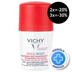 Vichy Deo Stress Resist, 72-urni intenzivni antitranspirant roll-on (50 ml)