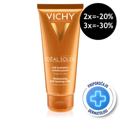 Vichy Capital Soleil, vlažilno mleko za samoporjavitev (100 ml)