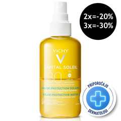 Vichy Capital Soleil, hidratantna vodica za zaščito pred soncem - ZF30 (200 ml)