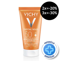 Vichy Capital Soleil Dry Touch, emulzija za obraz - ZF50 (50 ml)