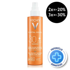 Vichy Capital Soleil, fluid na vodni osnovi za zaščito kožnih celic - ZF30 (200 ml)