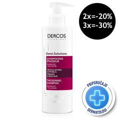 Vichy Dercos Densi-Solutions, šampon za tanke in oslabljene lase (250 ml)