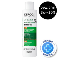 Vichy Dercos DS 2v1, dermokozmetični šampon in balzam proti prhljaju (200 ml)