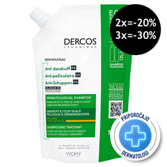 Vichy Dercos, šampon proti prhljaju za suhe lase - eko refill (500 ml)