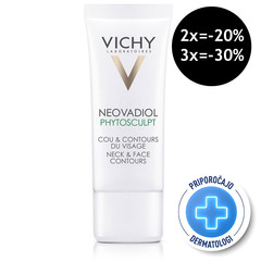 Vichy Neovadiol Phytosculpt, nega za vrat in konturo obraza (50 ml)