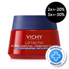 Vichy Liftactiv B3 Anti-Dark Spots, nočna krema proti hiperpigmentacijskim madežem s čistim retinolom (50 ml)