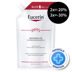 Eucerin pH5, olje za prhanje - refill (400 ml)