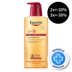 Eucerin pH5, olje za prhanje s pumpico (400 ml)