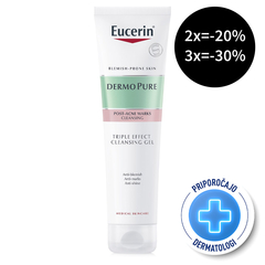 Eucerin DermoPure, čistilni gel s trojnim učinkom (150 ml)