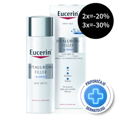 Eucerin Hyaluron-Filler, dnevna krema - normalna/mešana koža - ZF 15 (50 ml)