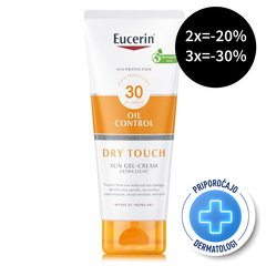 Eucerin Sun Oil Control Dry Touch, kremni gel za zaščito pred soncem - ZF 30 (200 ml)