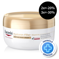 Eucerin Hyaluron-Filler + Elasticity, anti-age krema za telo (200 ml)