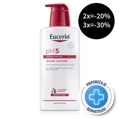 Eucerin pH5, losjon za umivanje s pumpico (400 ml)