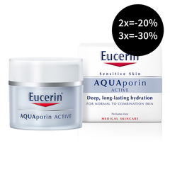 Eucerin AQUAporin, krema za normalno do mešano kožo (50 ml)