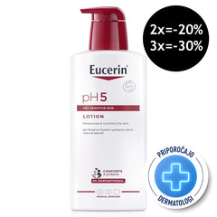 Eucerin pH5, losjon s pumpico (400 ml)