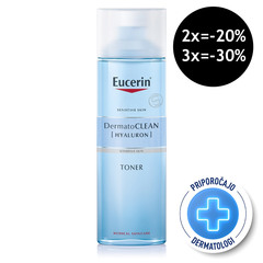 Eucerin DermatoClean [Hyaluron], osvežilni tonik za vse tipe kože (200 ml)