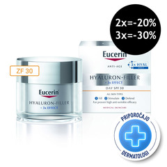 Eucerin Hyaluron-Filler, dnevna krema za vse tipe kože - ZF 30 (50 ml) 