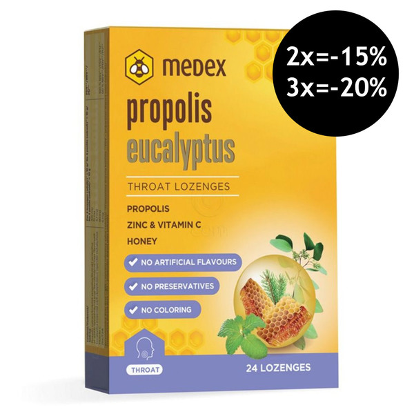 Medex Propolis Eucalyptus, pastile (24 pastil)