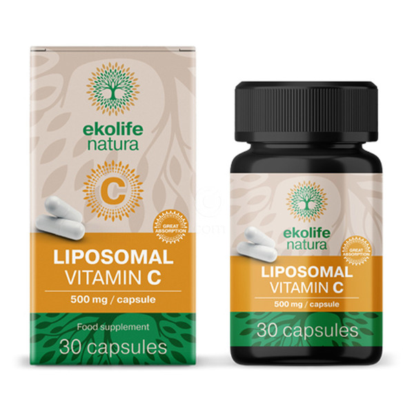 Ekolife Natura, liposomski vitamin C v kapsulah (30 kapsul)