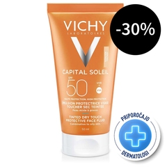 Vichy Capital Soleil BB Dry Touch, obarvani fluid za obraz - ZF50 (50 ml)