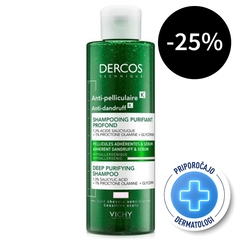 Vichy Dercos Anti dandruff K, šampon proti lepljivemu prhljaju in sebumu (250 ml)