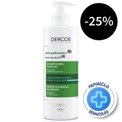 Vichy Dercos, šampon proti prhljaju za normalne in mastne lase (390 ml)