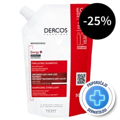 Vichy Dercos Aminexil Energisant, šampon proti izpadanju las - eko refill (500 ml)