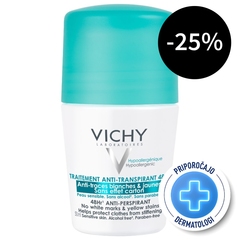 Vichy Deo Anti-Trace, dezodorant proti belim sledem in rumenim madežem (50 ml)