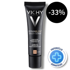 Vichy Dermablend 3D-35-Sand, korektivni puder za mastno kožo, nagnjeno k aknam (30 ml)