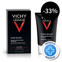 Vichy Homme Sensi-Baume Ca, balzam proti draženju za občutljivo kožo (75 ml)