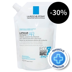 LRP Lipikar Syndet AP+, gel za umivanje telesa - Eco Refill (400 ml)