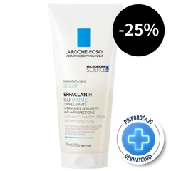 LRP Effaclar H Iso-Biome, pomirjujoča čistilna krema proti nepravilnostim (200 ml)