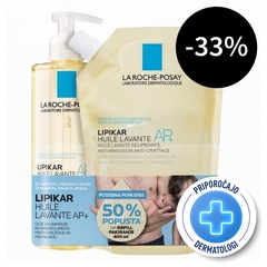 LRP Lipikar, AP+ Huile Lavante in Huile Lavante Refill (2 x 400 ml)