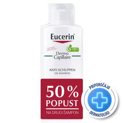 Eucerin DermoCapillaire, šampon proti mastnemu prhljaju (2 x 250 ml)