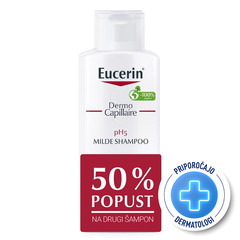 Eucerin DermoCapillaire pH5, šampon (2 x 250 ml)